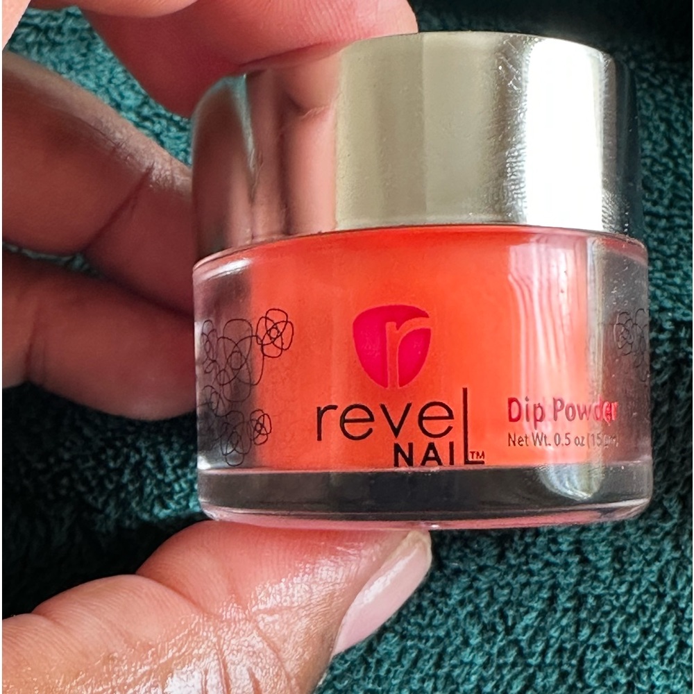 Revel Nail SHOCKER ORANGE CREME DIP POWDER 0.5 oz